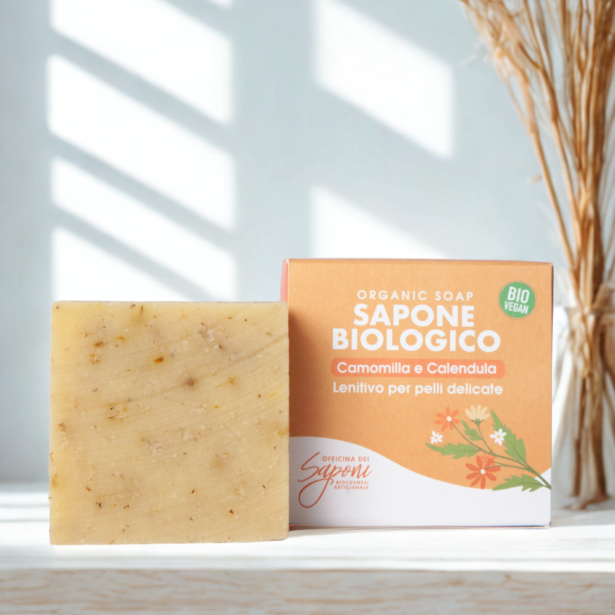 Sapone Biologico Camomilla e Calendula