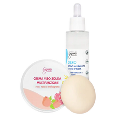 Kit Siero viso Azione Idratante e Protettiva + Crema Viso Solida Multifunzione
