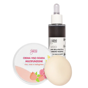 Kit Siero viso Azione Perfezionante + Crema Viso Solida Multifunzione
