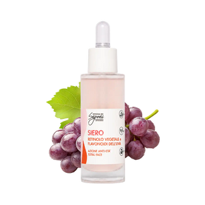 Siero Retinolo Vegetale e Flavonoidi dell'Uva - Azione Anti-età Total Face - ROSA