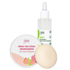 Kit Siero viso Azione Sebo-Regolatrice + Crema Viso Solida Multifunzione