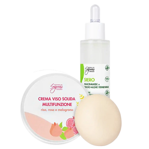 Kit Siero viso Azione Sebo-Regolatrice + Crema Viso Solida Multifunzione