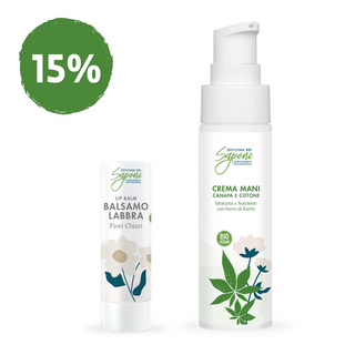 Bundle 15% - Crema Mani + Balsamo Labbra