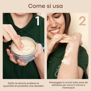 Scrub corpo biologico Arancio Dolce e Papavero
