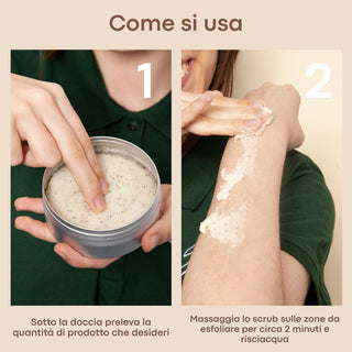 Scrub corpo biologico Menta e Lemongrass