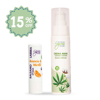 Bundle 15% - Crema Mani + Balsamo Labbra