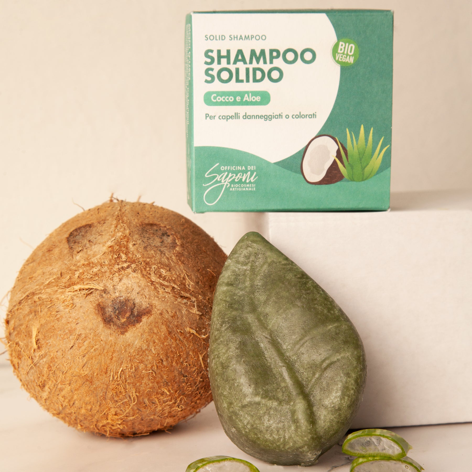 Shampoo solido Cocco e Aloe