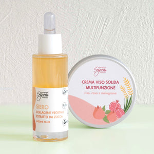 Kit Siero Viso Azione Filler + Crema Viso Solida Multifunzione