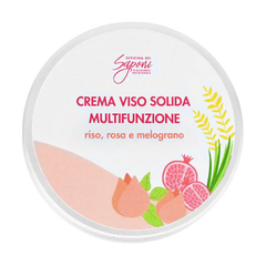Crema viso Solida Multifunzione Riso Rosa e Melograno