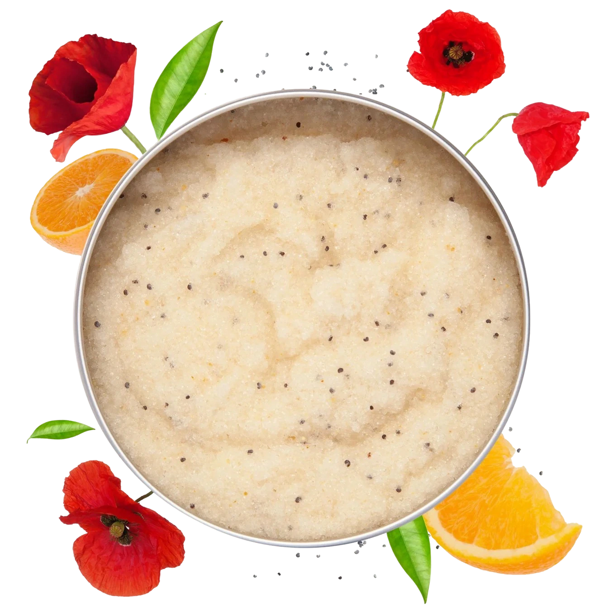 Scrub corpo biologico Arancio Dolce e Papavero