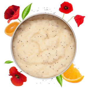 Scrub corpo biologico Arancio Dolce e Papavero