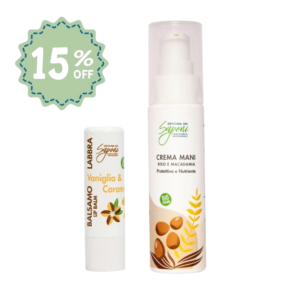 Bundle 15% - Crema Mani + Balsamo Labbra