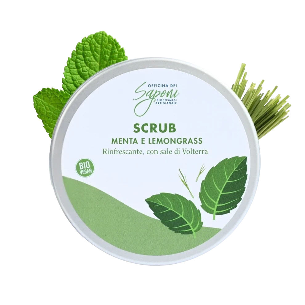 Scrub corpo biologico Menta e Lemongrass