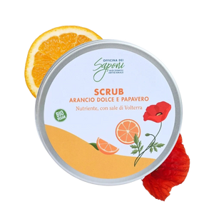 Scrub corpo biologico Arancio Dolce e Papavero