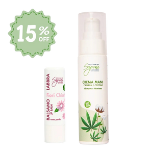 Bundle 15% - Crema Mani + Balsamo Labbra