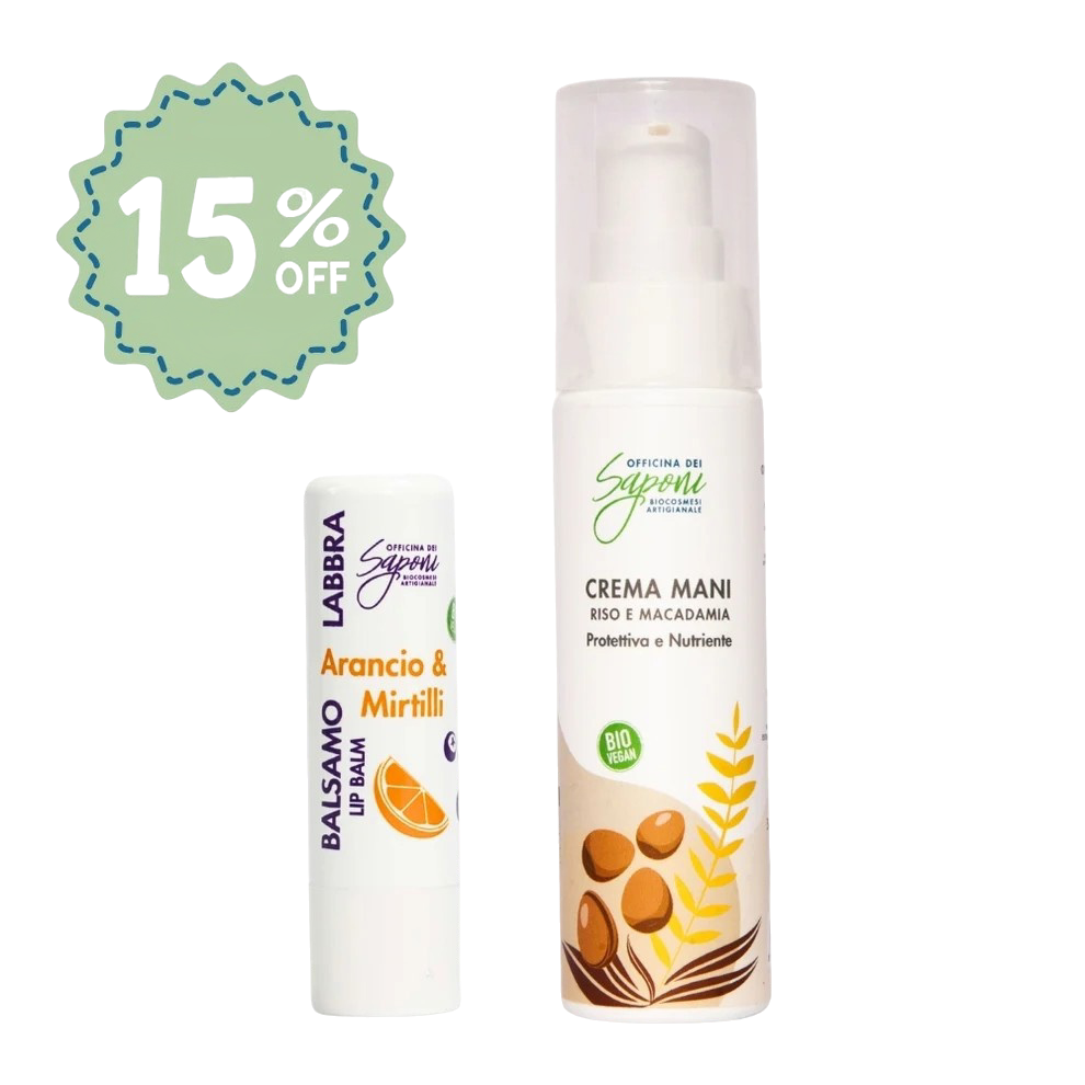 Bundle 15% - Crema Mani + Balsamo Labbra