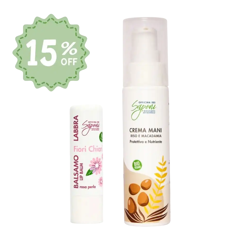Bundle 15% - Crema Mani + Balsamo Labbra
