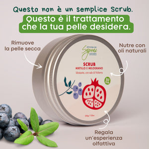 Scrub corpo biologico Mirtillo e Melograno