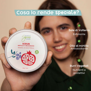 Scrub corpo biologico Mirtillo e Melograno