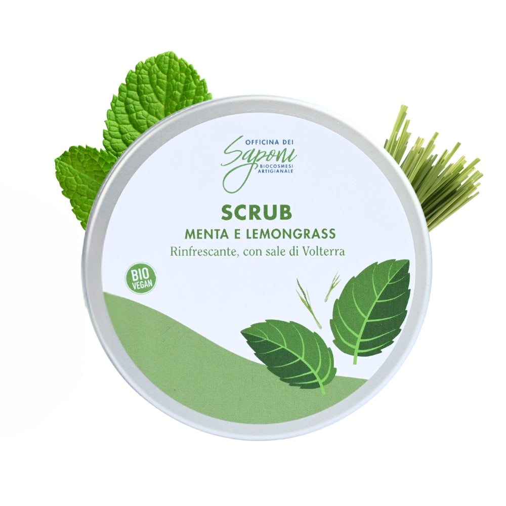 Scrub corpo biologico Menta e Lemongrass