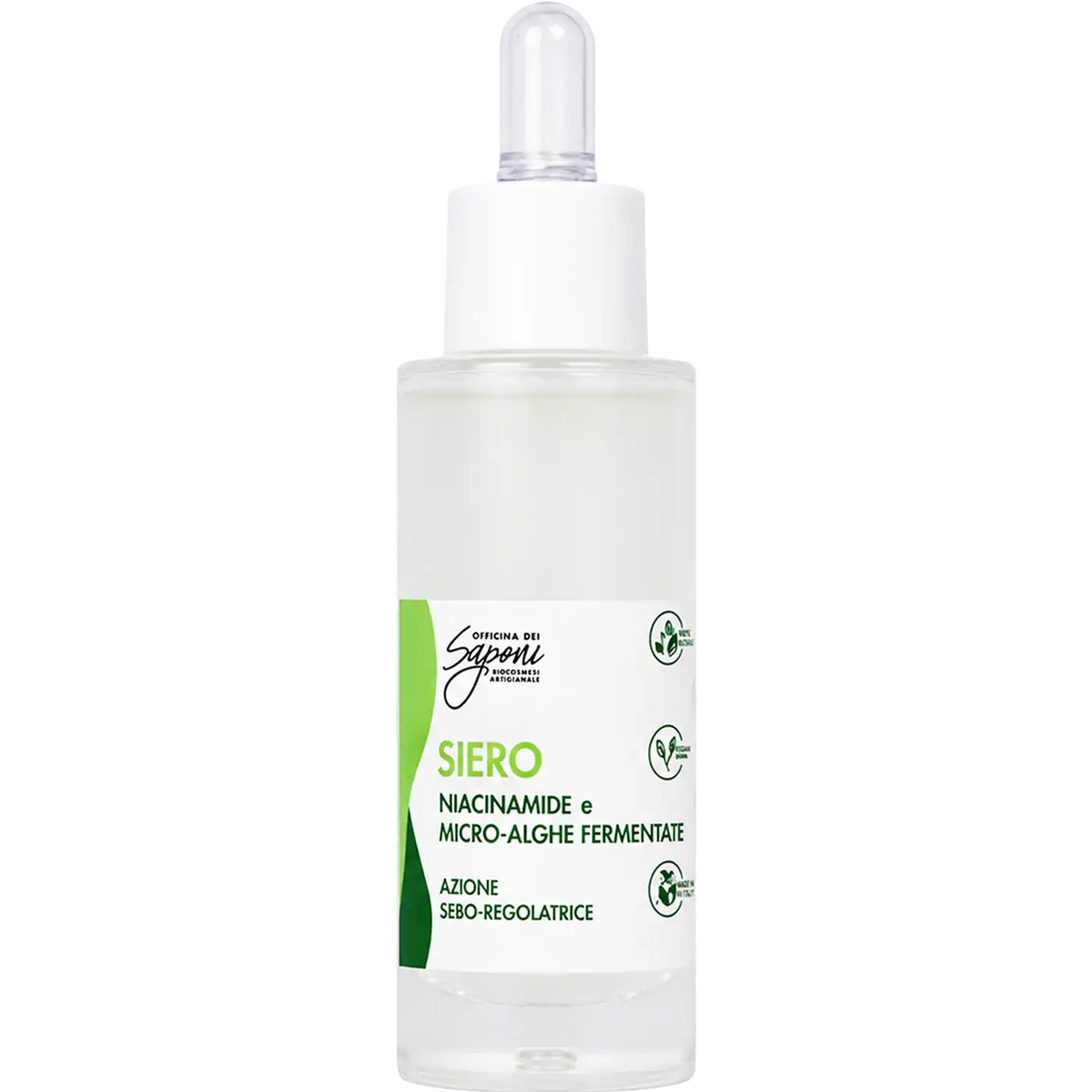 Siero Niacinamide e Micro Alghe Fermentate - Azione Sebo-Regolatrice VERDE