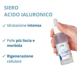Siero Acido Ialuronico e Fico D'India - Azione Idratazione e Protettiva - BLU