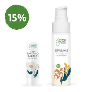 Bundle 15% - Crema Mani + Balsamo Labbra