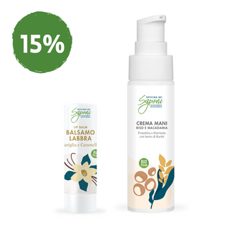 Bundle 15% - Crema Mani + Balsamo Labbra
