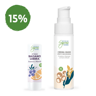 Bundle 15% - Crema Mani + Balsamo Labbra